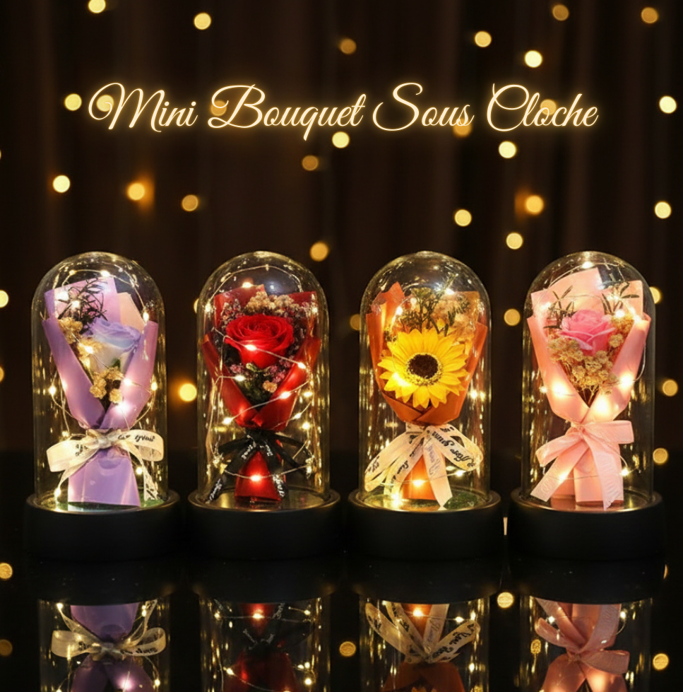 Mini Bouquet Sous Cloche