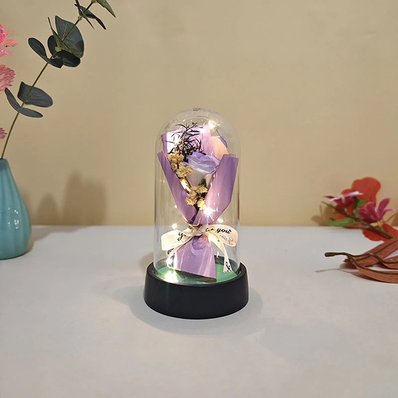 Mini Bouquet Sous Cloche