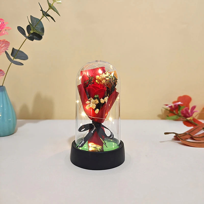 Mini Bouquet Sous Cloche